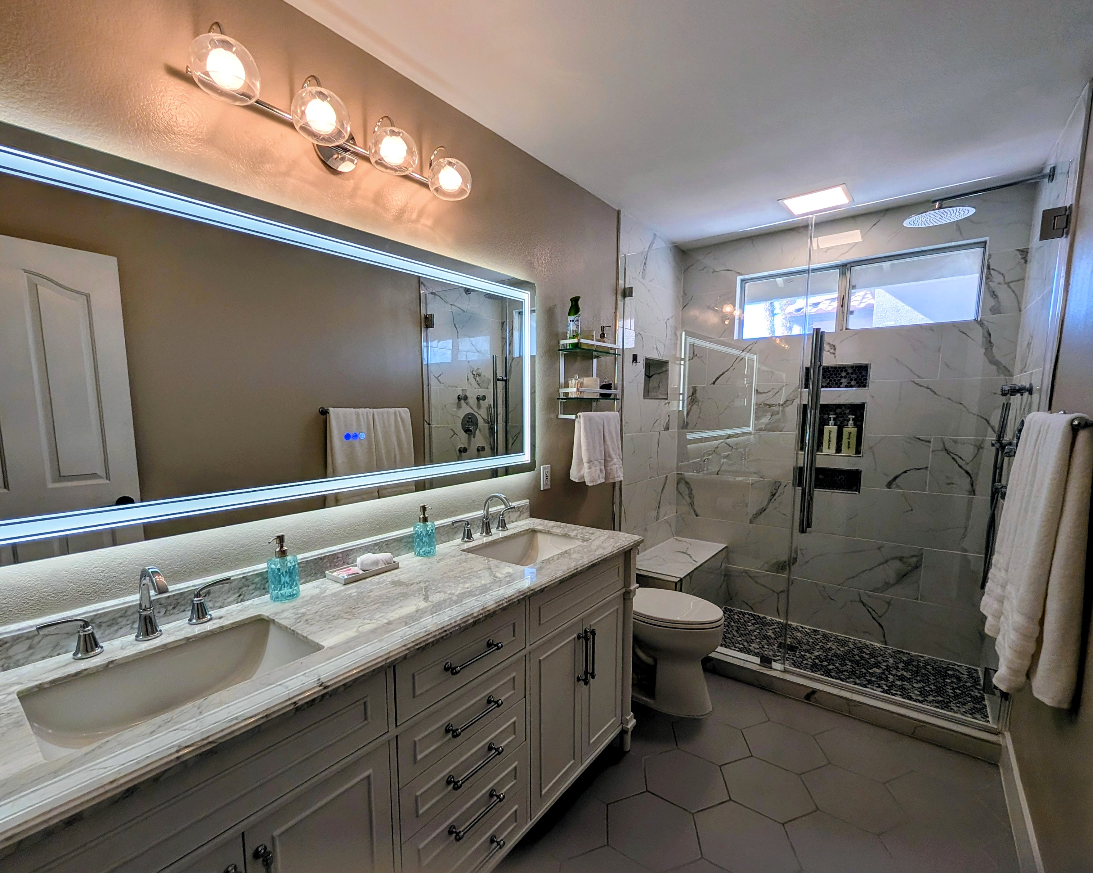 Upstairs Bath — Marble & Penny