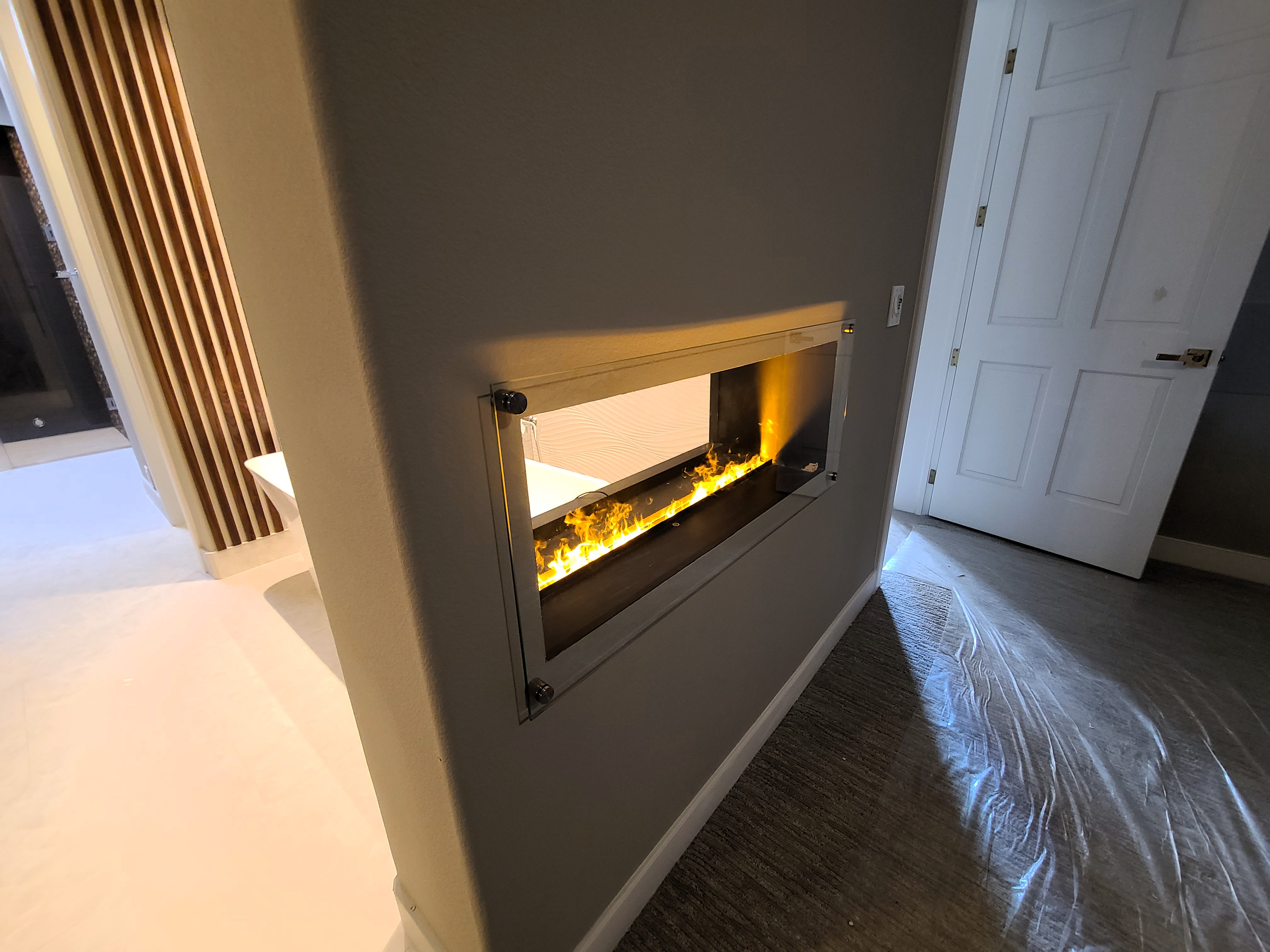 Linear Fireplace Detail